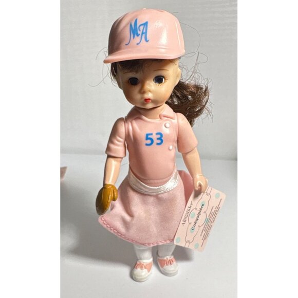 Madame Alexander Team Mates Baseball Doll Set Boy Girl McDonalds Sleepy Eyes - Picture 5 of 7